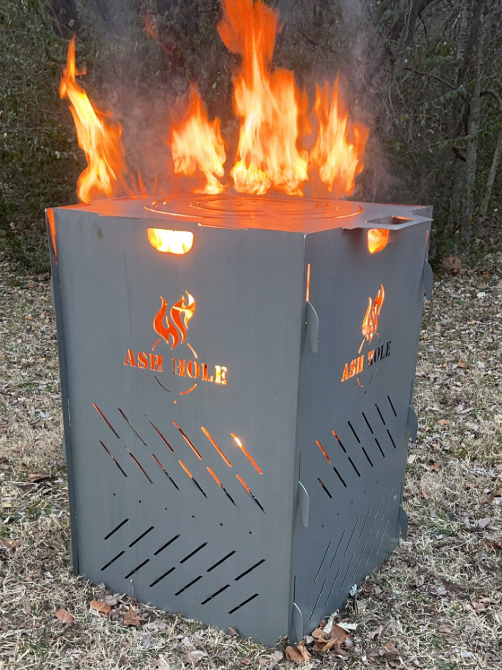 Ash-Hole Portable Burn Barrel